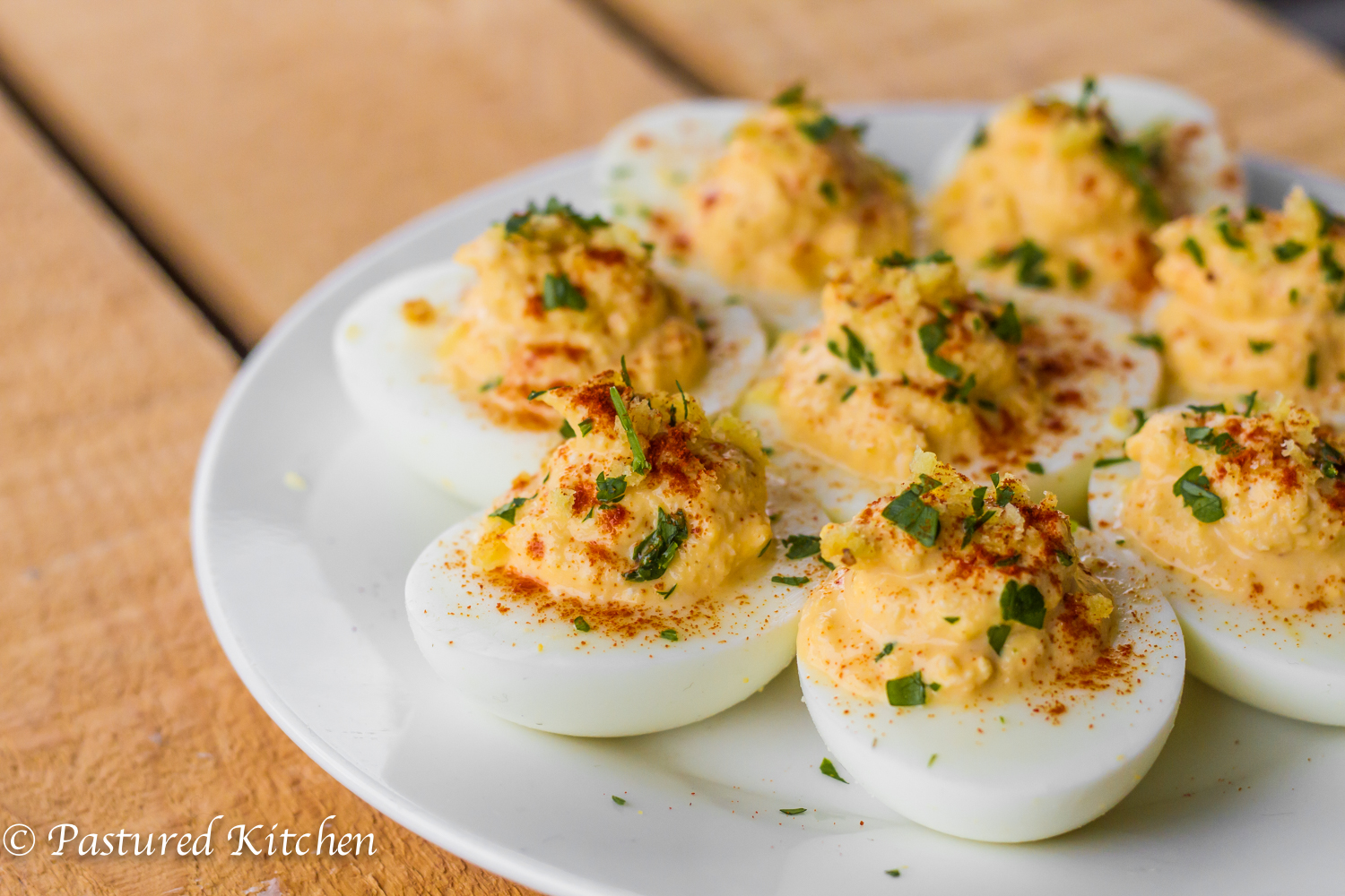 Crab Cake Deviled Eggs